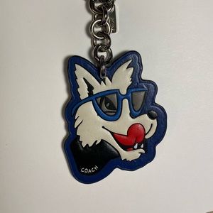 Coach Wolf Bag Charm Keychain